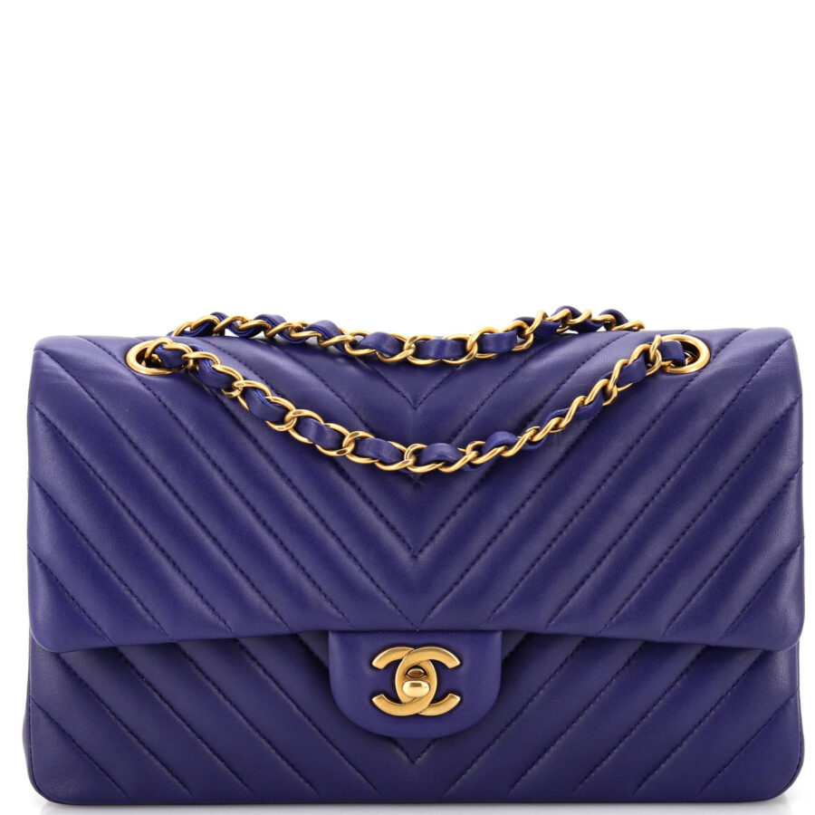 CHANEL Classic Double Flap Bag Chevron Calfskin Medium | Studio Nafay