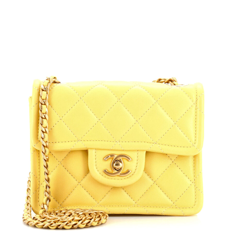 CHANEL Sweet Classic Flap Bag Quilted Caviar Mini | Studio Nafay