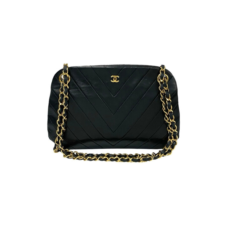 Chanel V Stitch Coco Lambskin Shoulder Bag | Studio Nafay