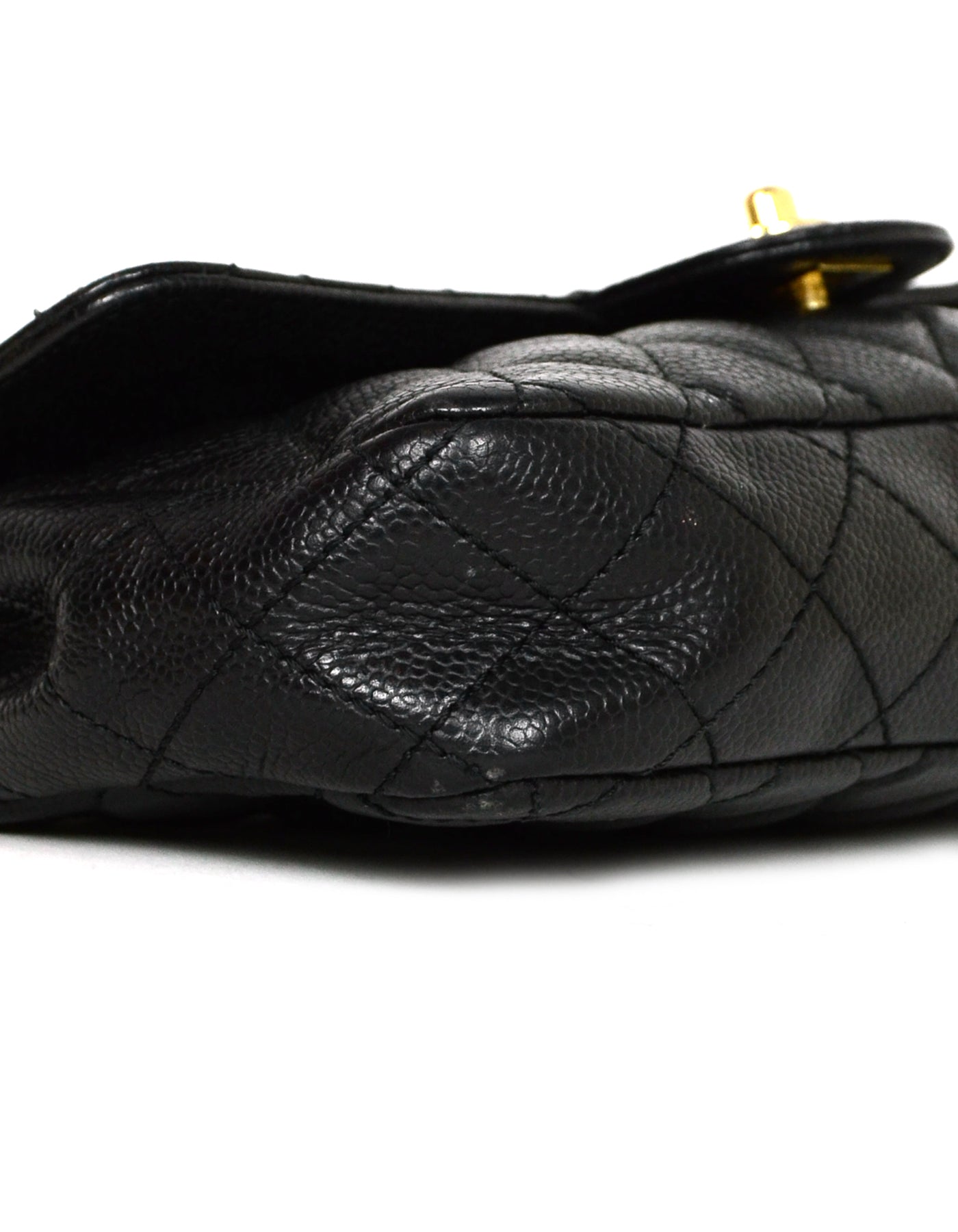 Chanel Black Caviar Quilted East/West Quilted Flap Bag - Product Image 4