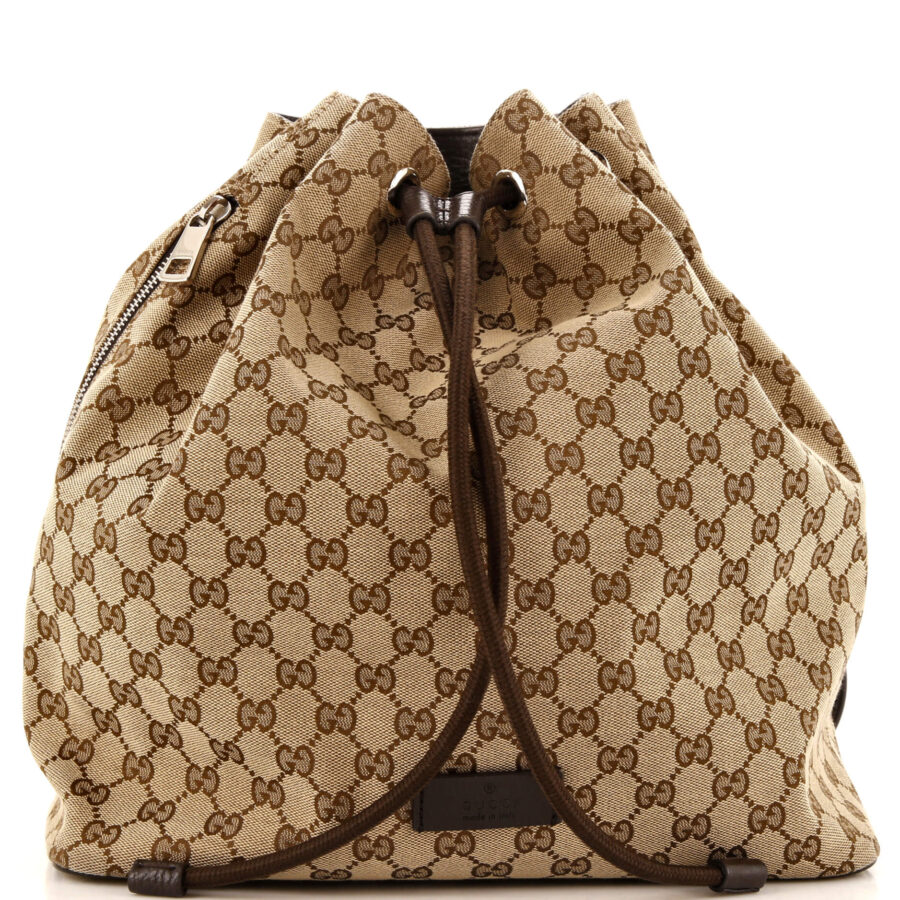 Drawstring Backpack GG Canvas Medium | Studio Nafay