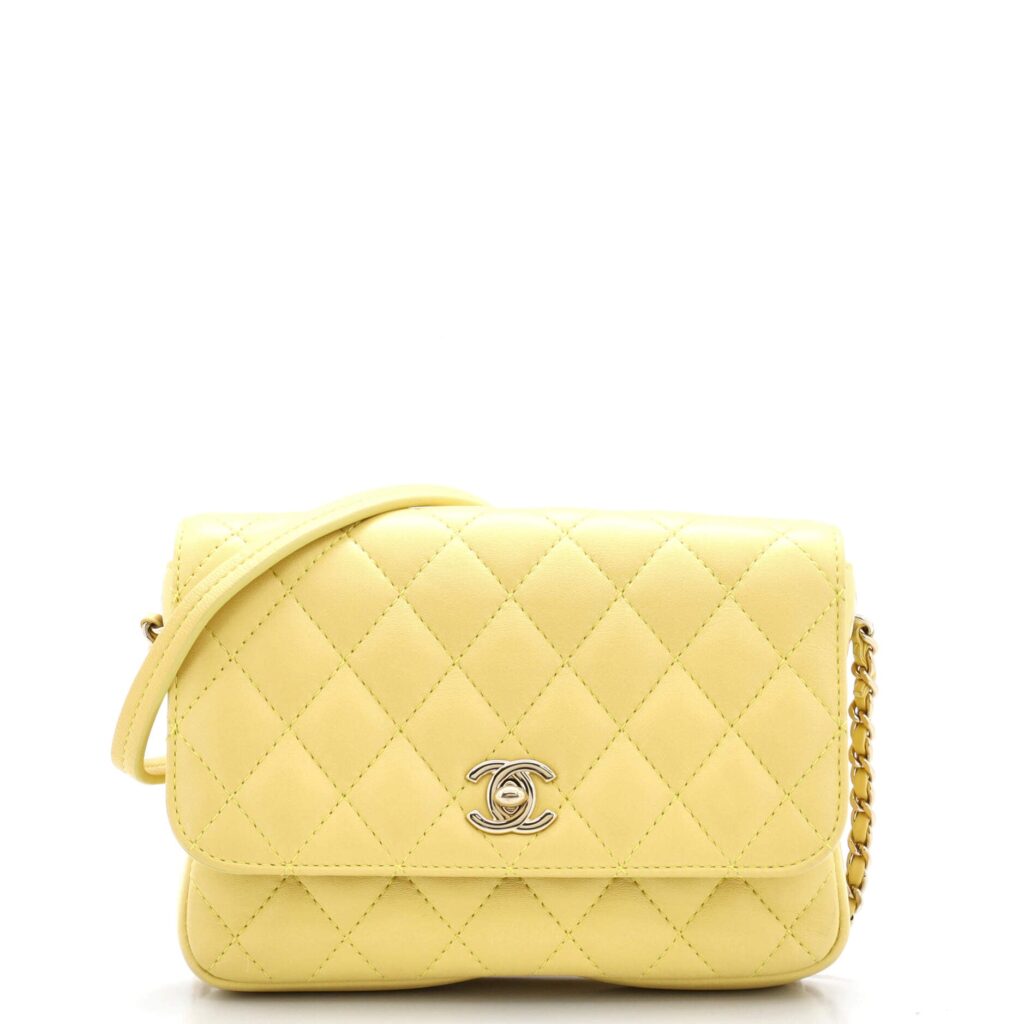 CHANEL Side Packs Crossbody Bag Quilted Lambskin Small | Studio Nafay