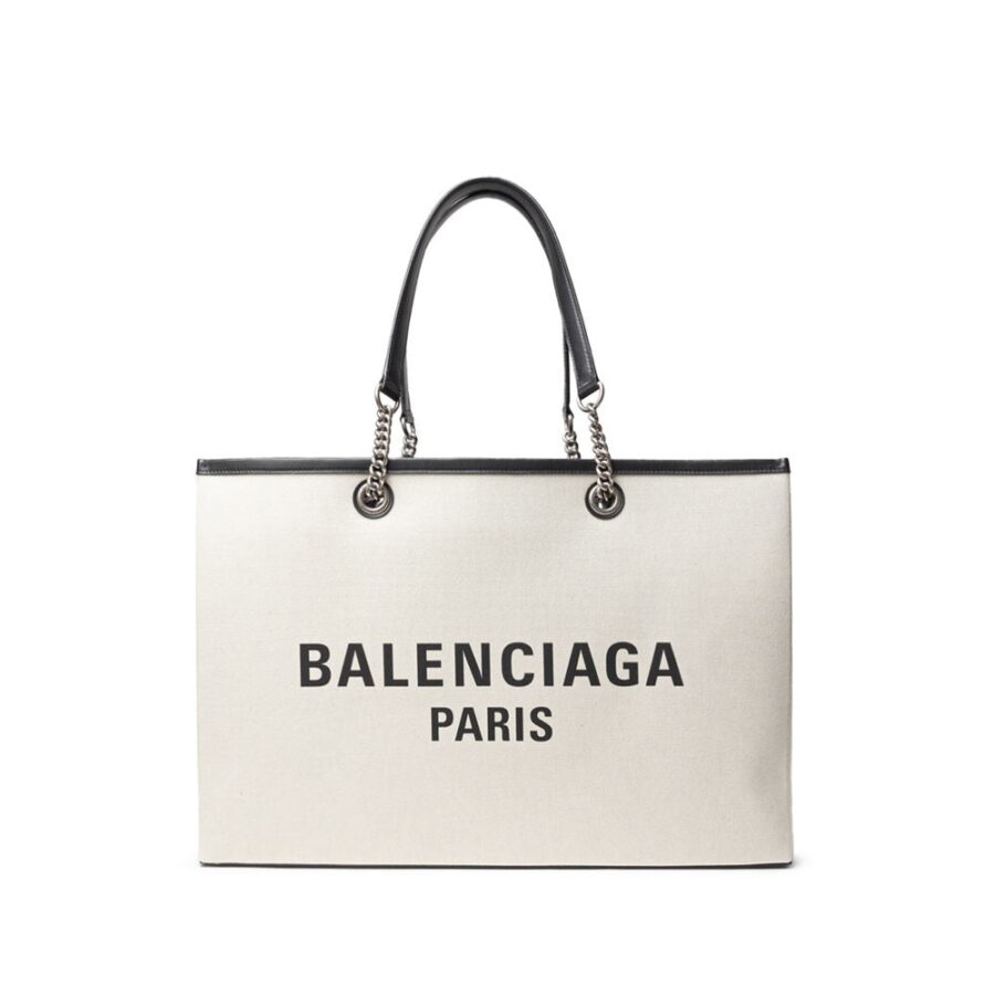 Balenciaga Gray Cotton Tote Bag | Studio Nafay