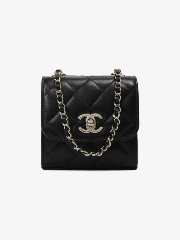 Trendy CC Logo Lambskin Chain Mini Bag Black Chanel | Studio Nafay