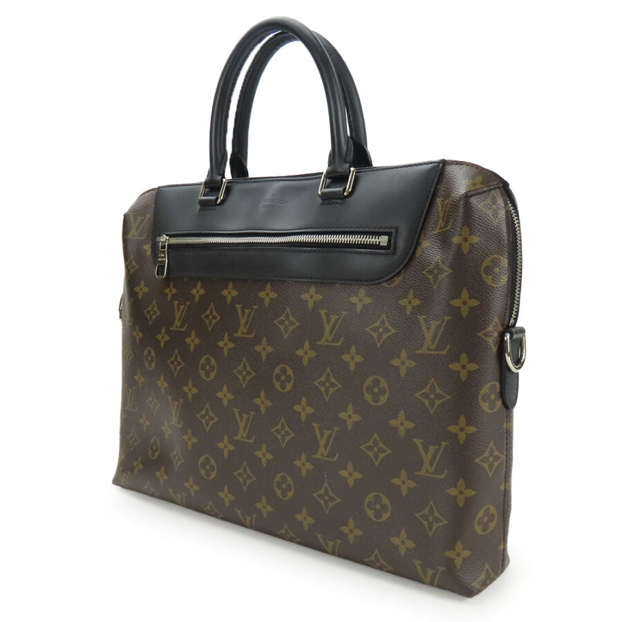 LOUIS VUITTON Business bag Monogram macacer Brown Porte Documan Jules PDJNM mens | Studio Nafay