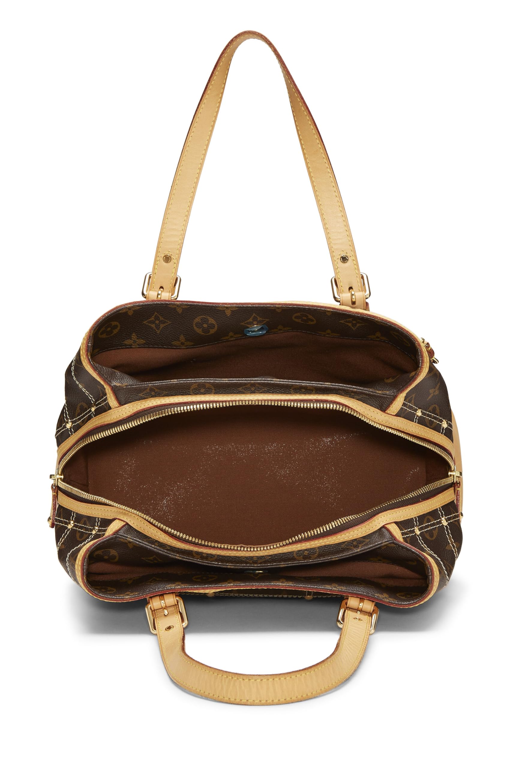 Louis Vuitton, Monogram Canvas Riveting Shoulder Bag, Brown