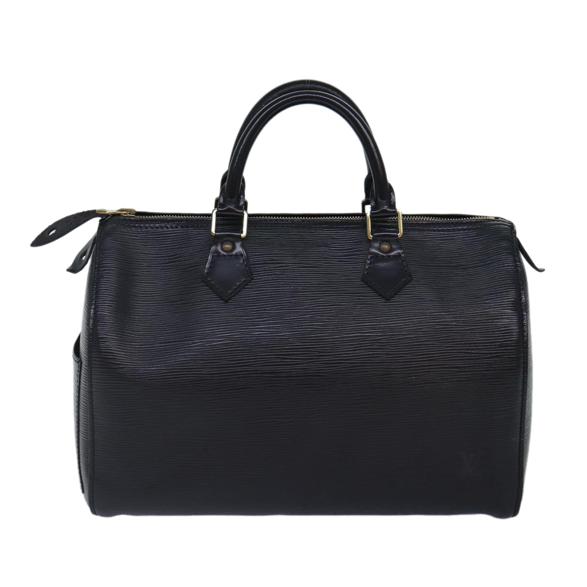 LOUIS VUITTON Epi Hand Bag Noir Black LV Auth