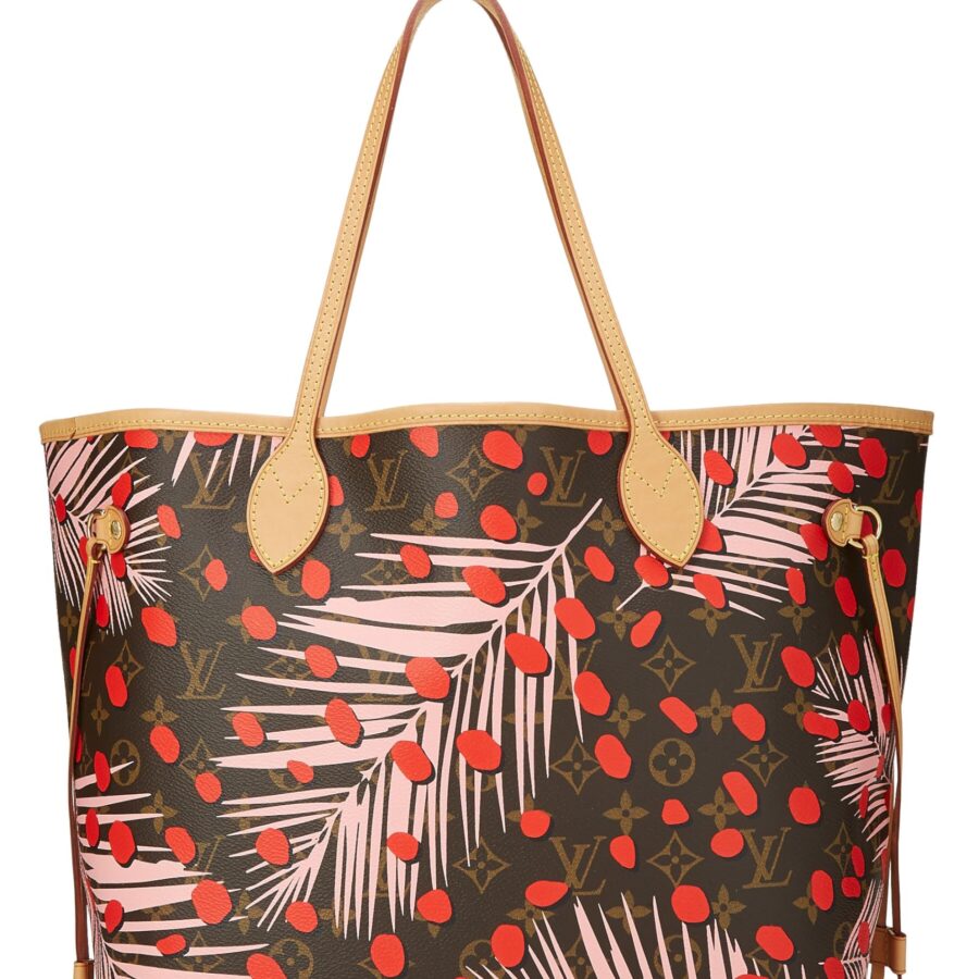 Louis Vuitton, Monogram Canvas Jungle Dots Neverfull MM NM, Pink | Studio Nafay