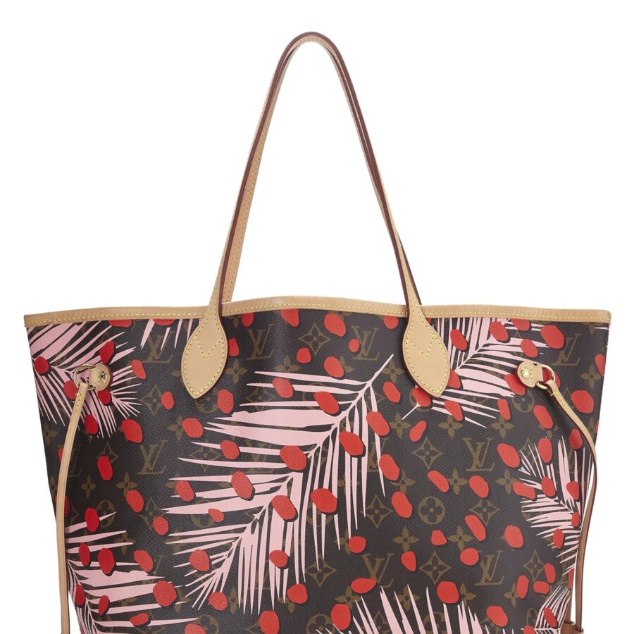 Louis Vuitton, Pink Monogram Canvas Jungle Dots Neverfull MM NM, Pink | Studio Nafay