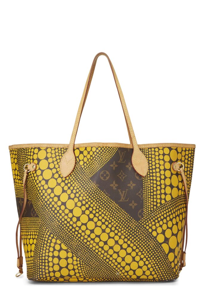 Louis Vuitton, Yayoi Kma x Louis Vuitton Yellow Monogram Dots Infinity Neverfull MM, Yellow | Studio Nafay