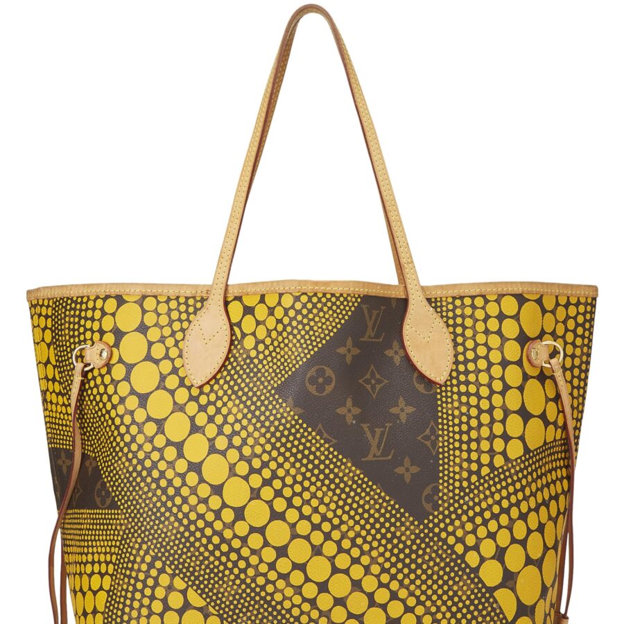 Louis Vuitton, Yayoi Kma x Louis Vuitton Yellow Monogram Dots Infinity Neverfull MM, Yellow | Studio Nafay