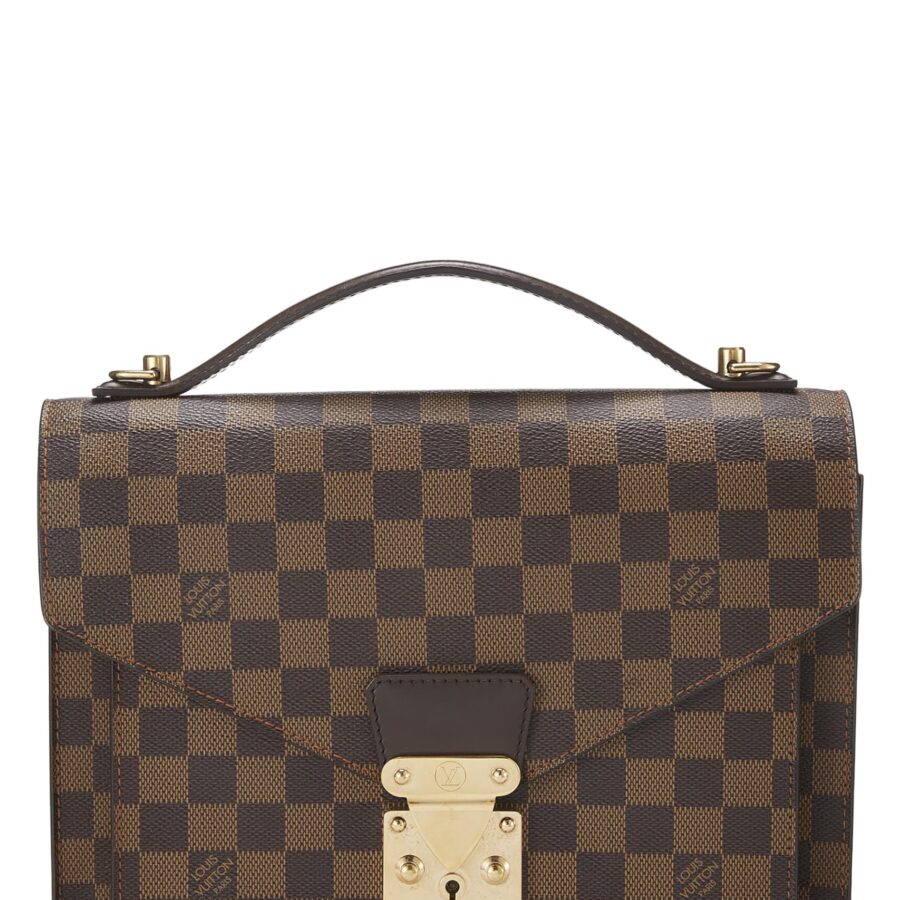 Louis Vuitton, Damier Ebene Monceau, Brown | Studio Nafay