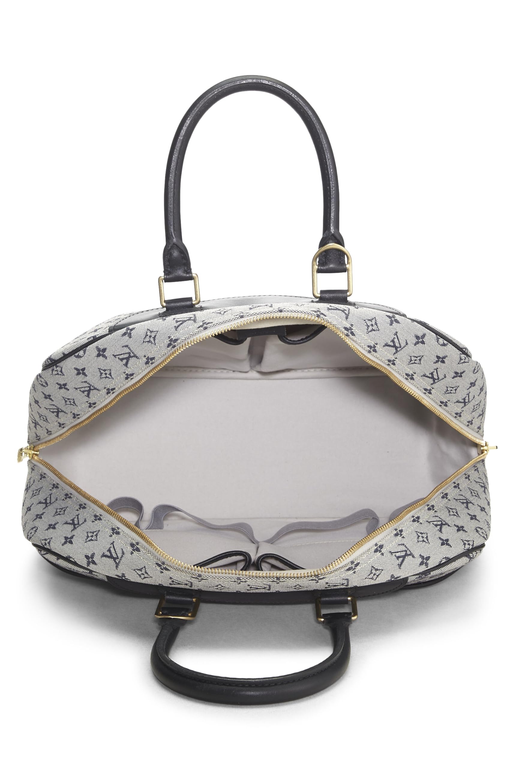 Louis Vuitton, Navy Monogram Mini Lin Deauville, Navy