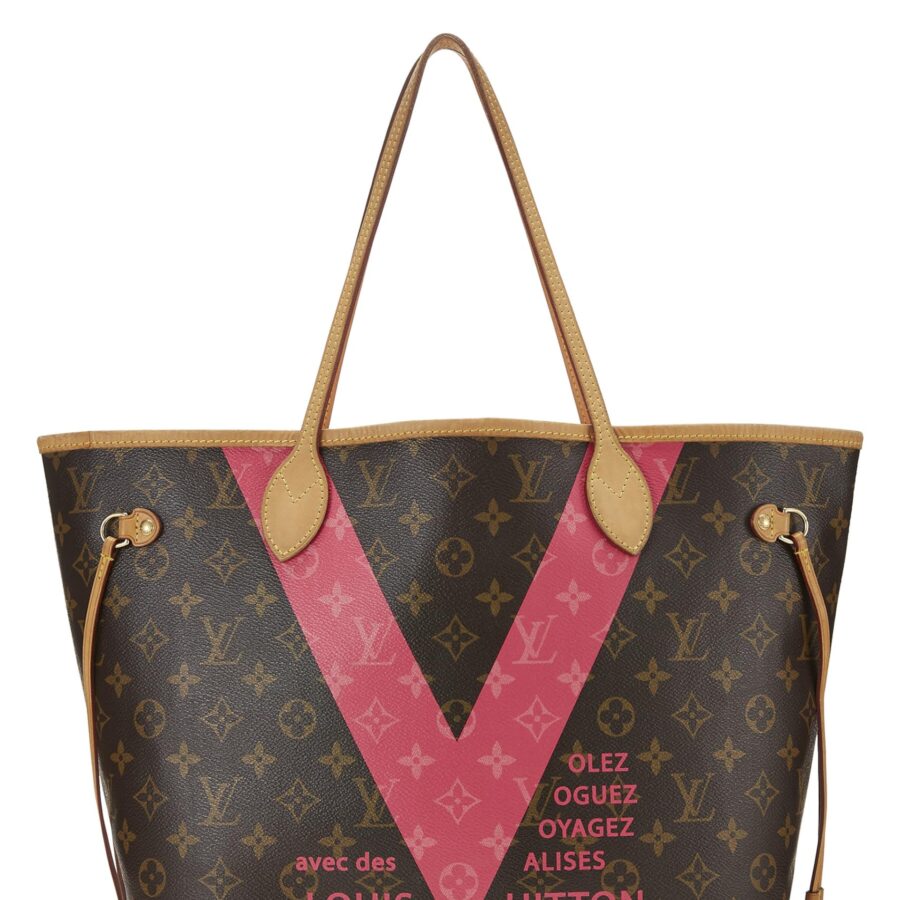 Louis Vuitton, Pink Monogram V Neverfull MM, Pink | Studio Nafay