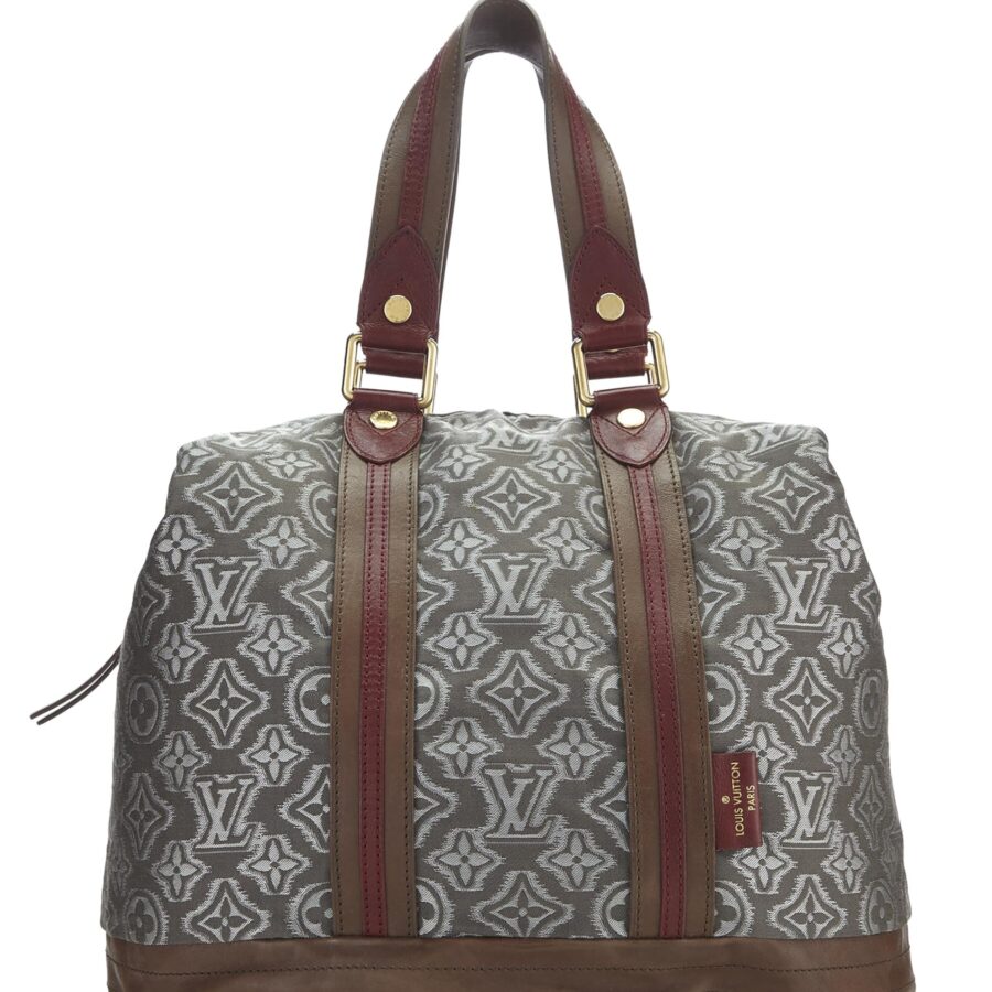 Louis Vuitton, Grey Monogram Jacquard Fabric Aviator GM, Grey | Studio Nafay