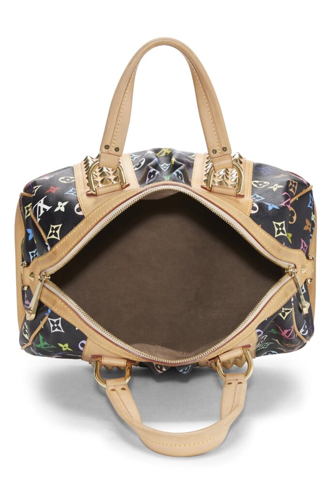 Louis Vuitton, Takashi Murakami x Louis Vuitton Black Monogram Multicolore Courtney MM, Black - Product Image 2