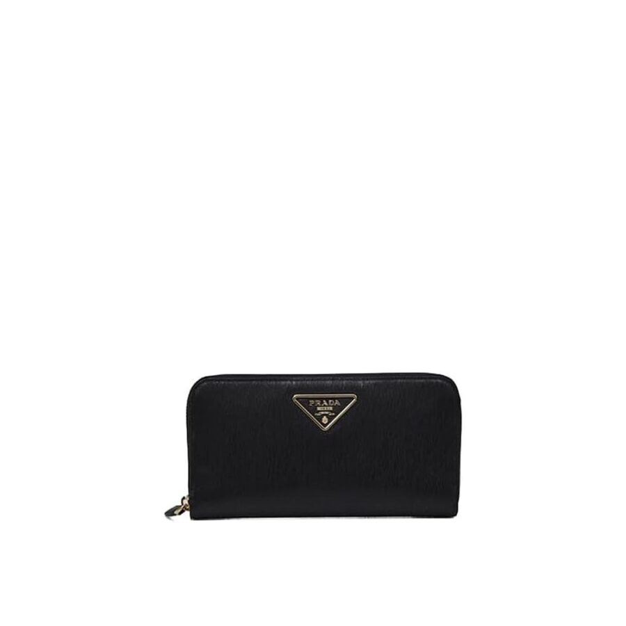 Prada Leather Logo Wallet | Studio Nafay