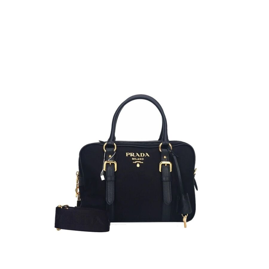 Prada Logo Nylon Top Hand Bag | Studio Nafay