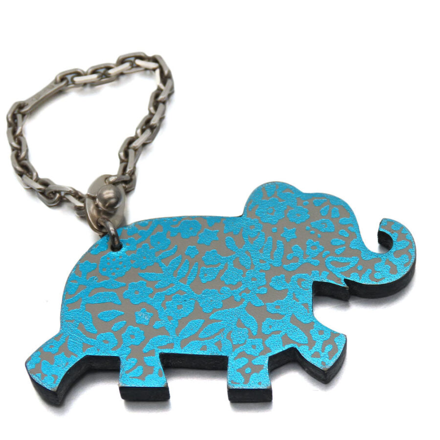 HERMES Bag charm Silver925, Leather blue Women | Studio Nafay