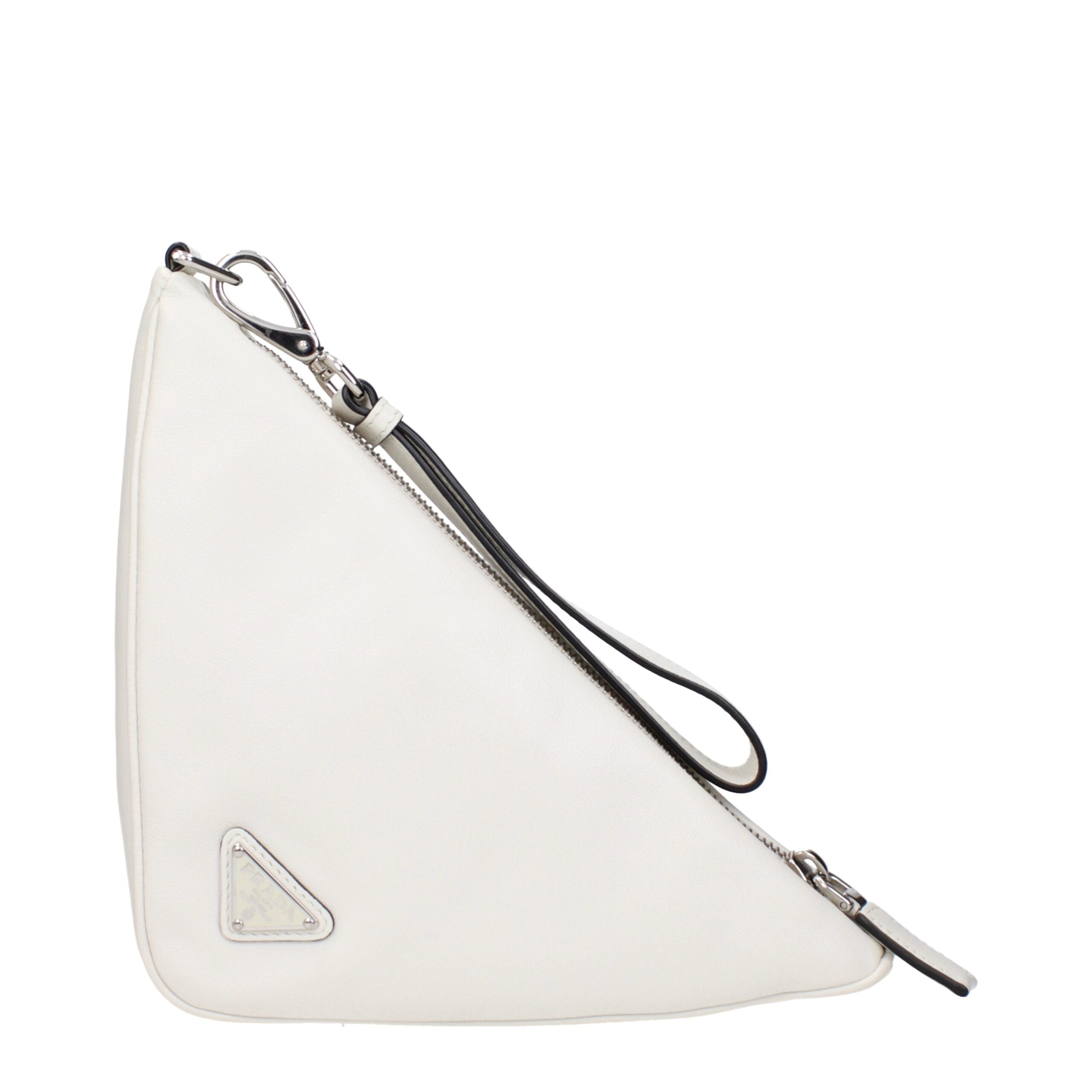 Prada Clutch white bag – front view