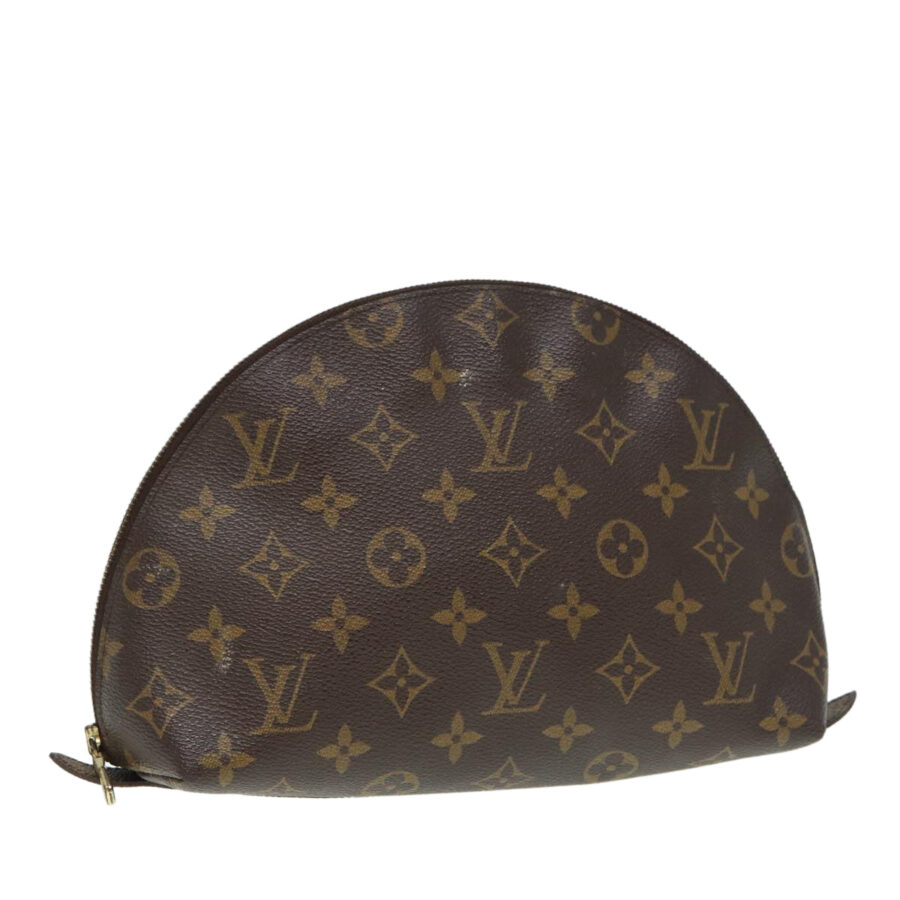 LOUIS VUITTON Monogram Trousse Demi Ronde Cosmetic Pouch LV Auth | Studio Nafay