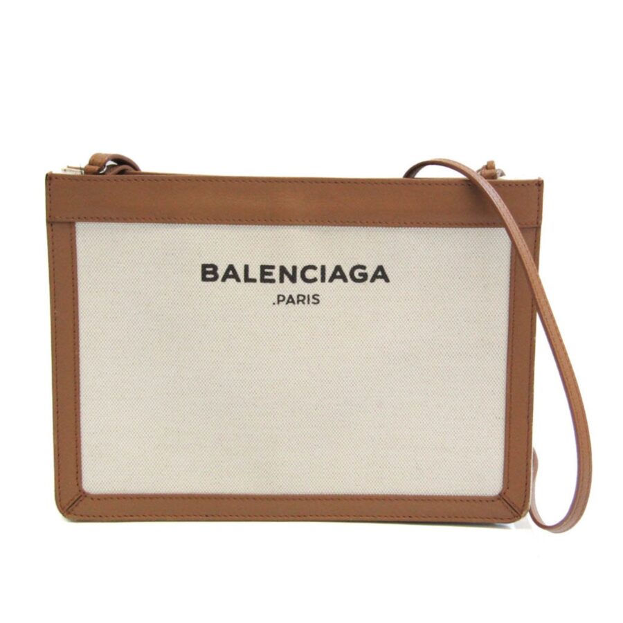 BALENCIAGA Navy Clutch Bag | Studio Nafay