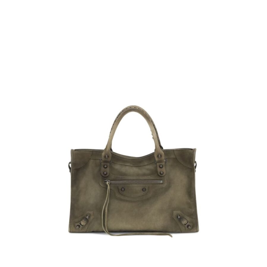 Balenciaga Suede Le City medium Handbag | Studio Nafay