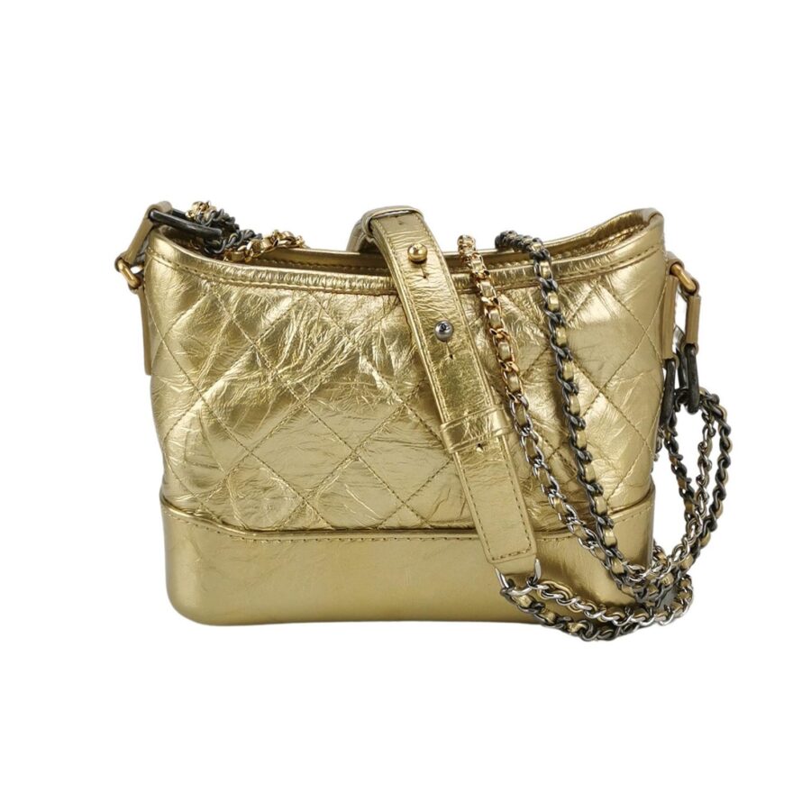Chanel Gabrielle Small Leather Gold Crossbody | Studio Nafay