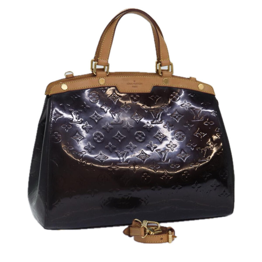 LOUIS VUITTON Vernis Blair GM Hand Bag 2way Terre Domble LV Auth | Studio Nafay