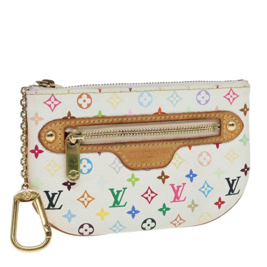 LOUIS VUITTON Monogram Multicolor Pochette MM Pouch White LV Auth | Studio Nafay