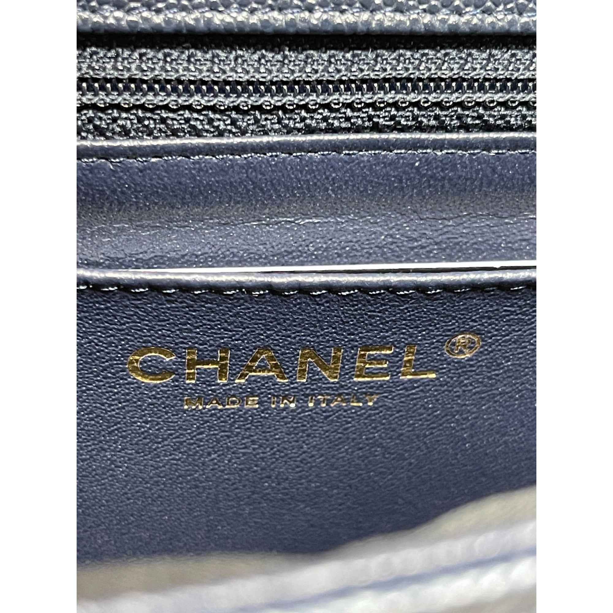 Chanel Caviar Quilted Mini Rectangular New – Dark Blue