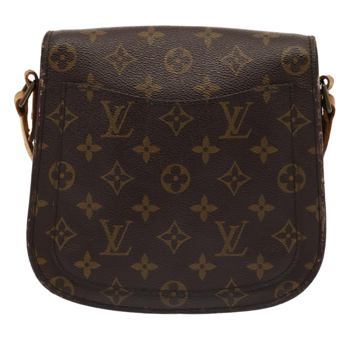 LOUIS VUITTON Monogram Saint Cloud MM Shoulder Bag LV Auth