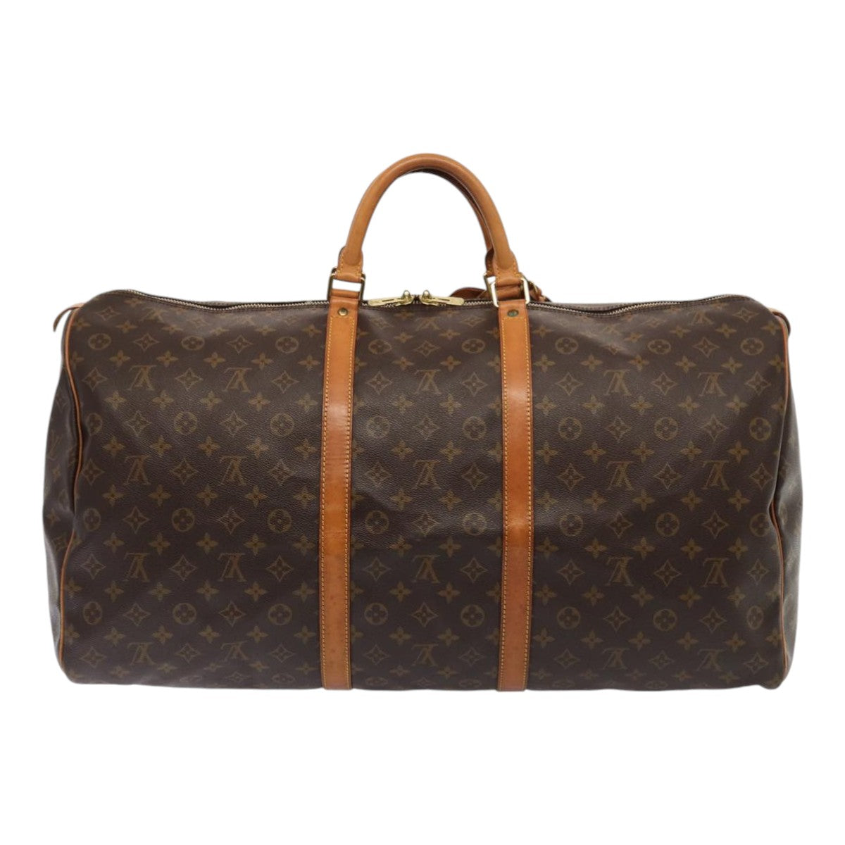 LOUIS VUITTON Monogram Keepall 60 Boston Bag LV Auth
