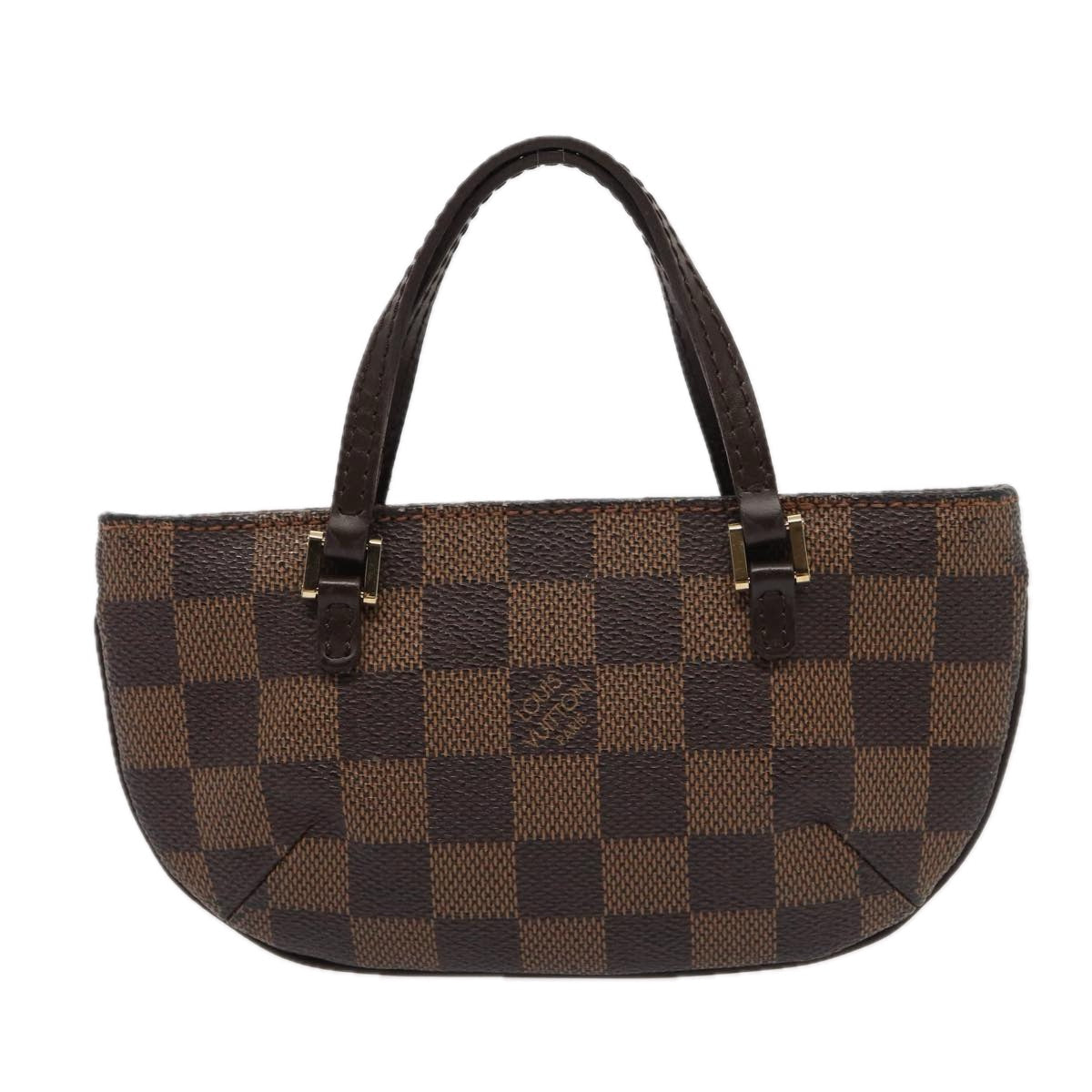 LOUIS VUITTON Damier Ebene Manosque GM Accessory Pouch LV Auth