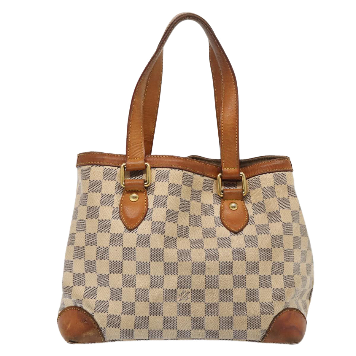 LOUIS VUITTON Damier Azur Hampstead PM Tote Bag LV Auth