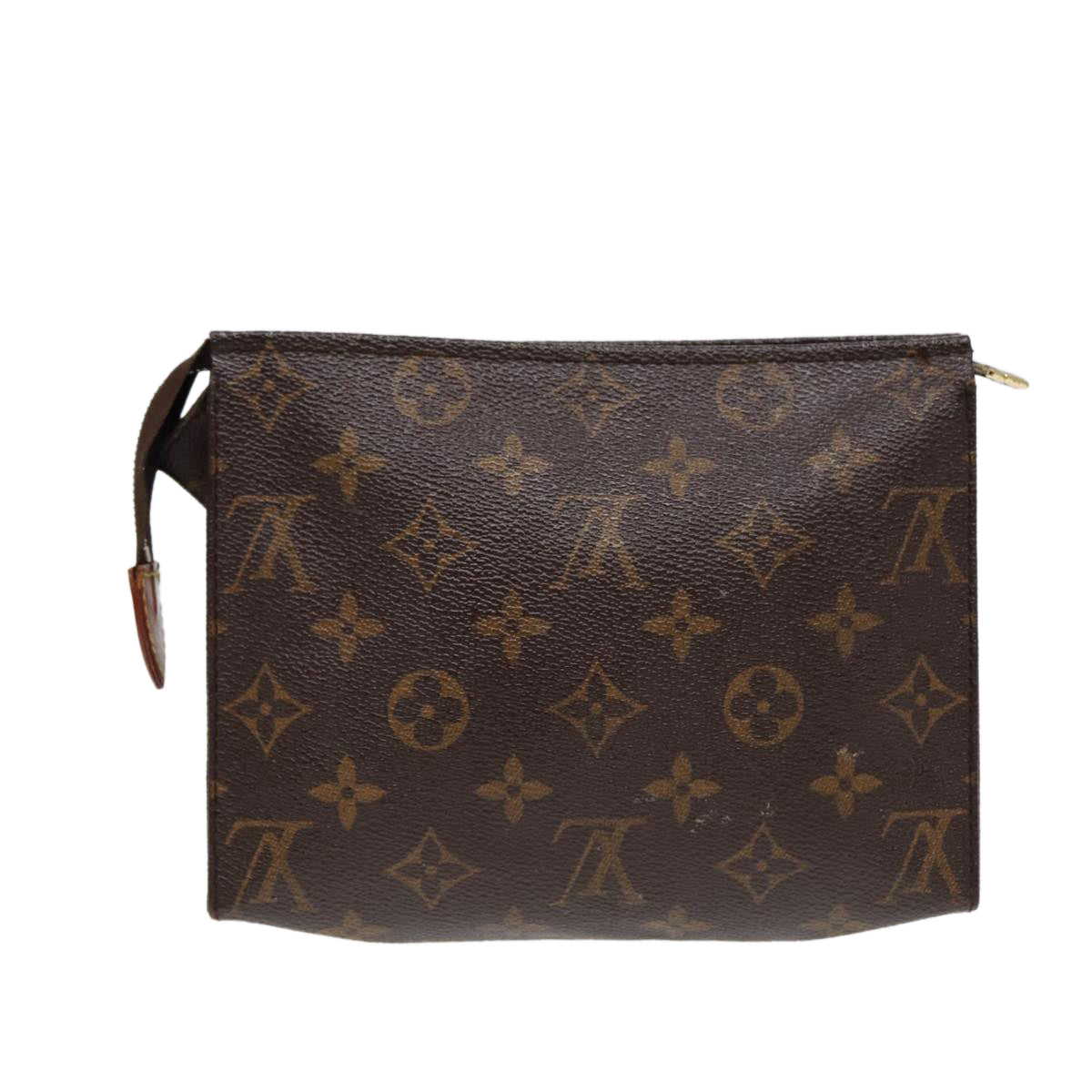 LOUIS VUITTON Monogram Poche Toilette 19 Pouch LV Auth 88328