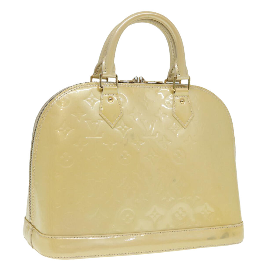 LOUIS VUITTON Monogram Vernis Alma PM Hand Bag Citrin LV Auth 88392 | Studio Nafay