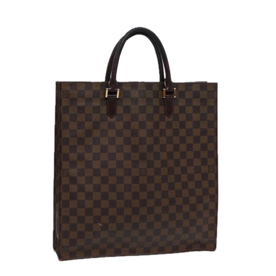 LOUIS VUITTON Damier Ebene Sac Plat Hand Bag LV Auth 88692 | Studio Nafay