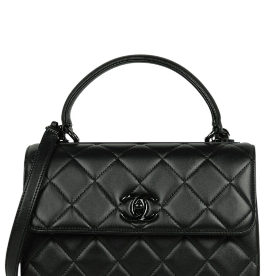 Chanel '24 SO Black Small Trendy CC Dual Handle Flap Bag | Studio Nafay