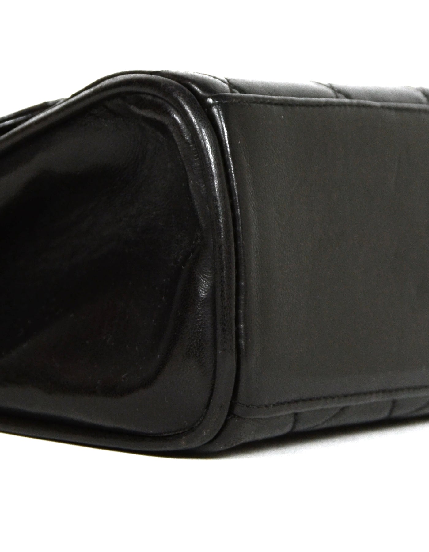 Chanel 1990s Black Quilted Mini Flap Top Handle Bag - Product Image 4