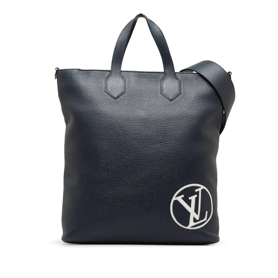 Blue Louis Vuitton Taurillon East Side Tote MM Satchel | Studio Nafay