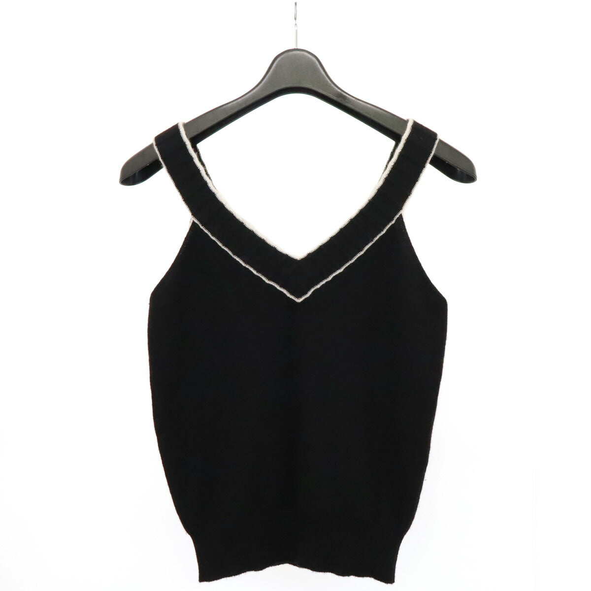 Chanel 100% Cashmere Coco Mark Knit Sleeveless Top 02P Classic Flap Tote