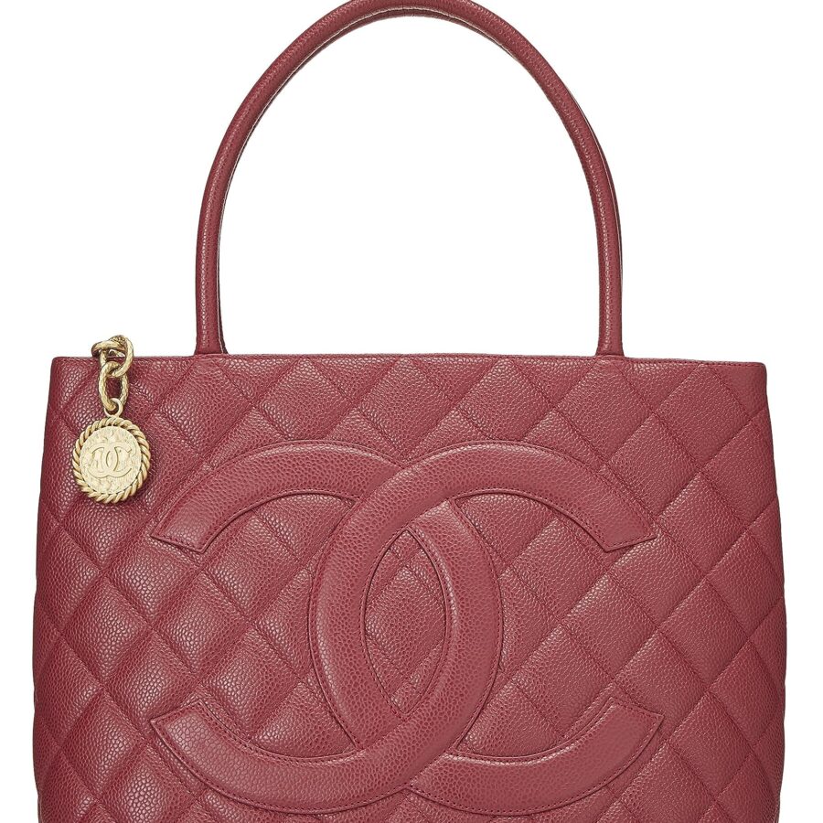 Chanel, Pink Quilted Caviar Medallion Tote, Pink | Studio Nafay