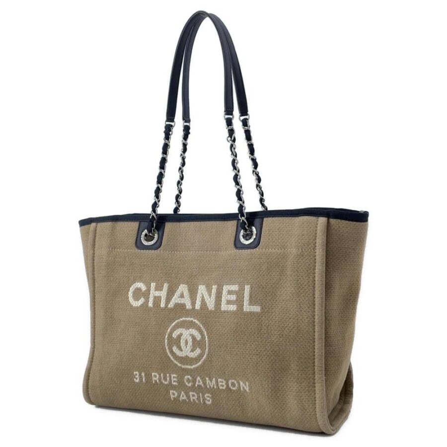 Chanel MM Canvas Black Tote Bag | Studio Nafay
