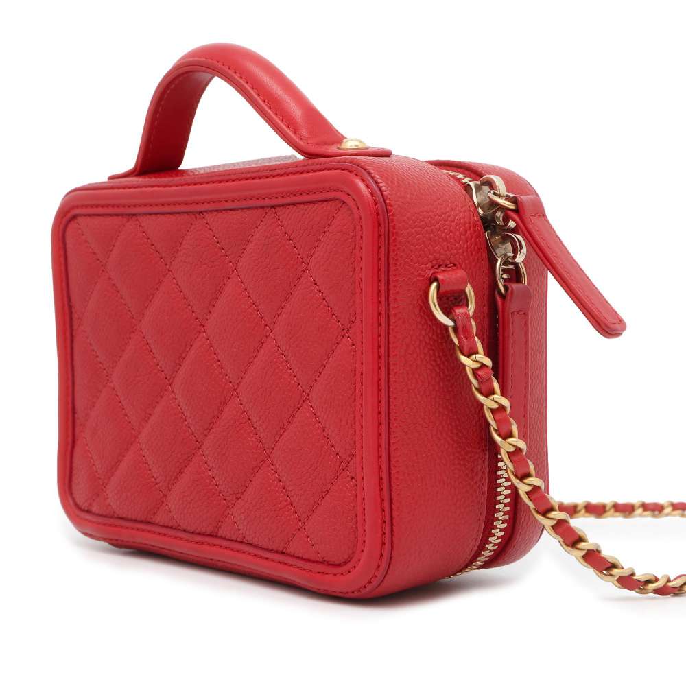 Chanel Leather Red Handbag Style 2