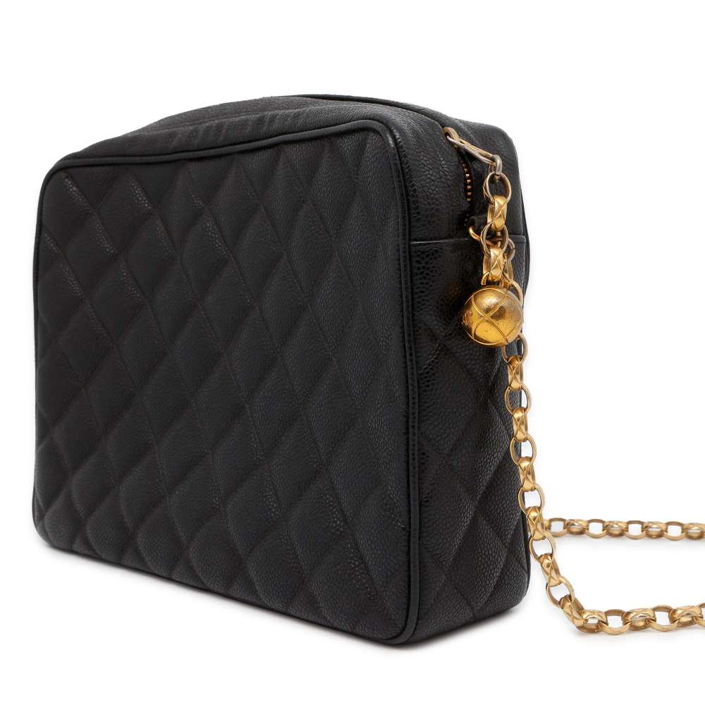 Chanel Leather Black Shoulder Bag Style 11