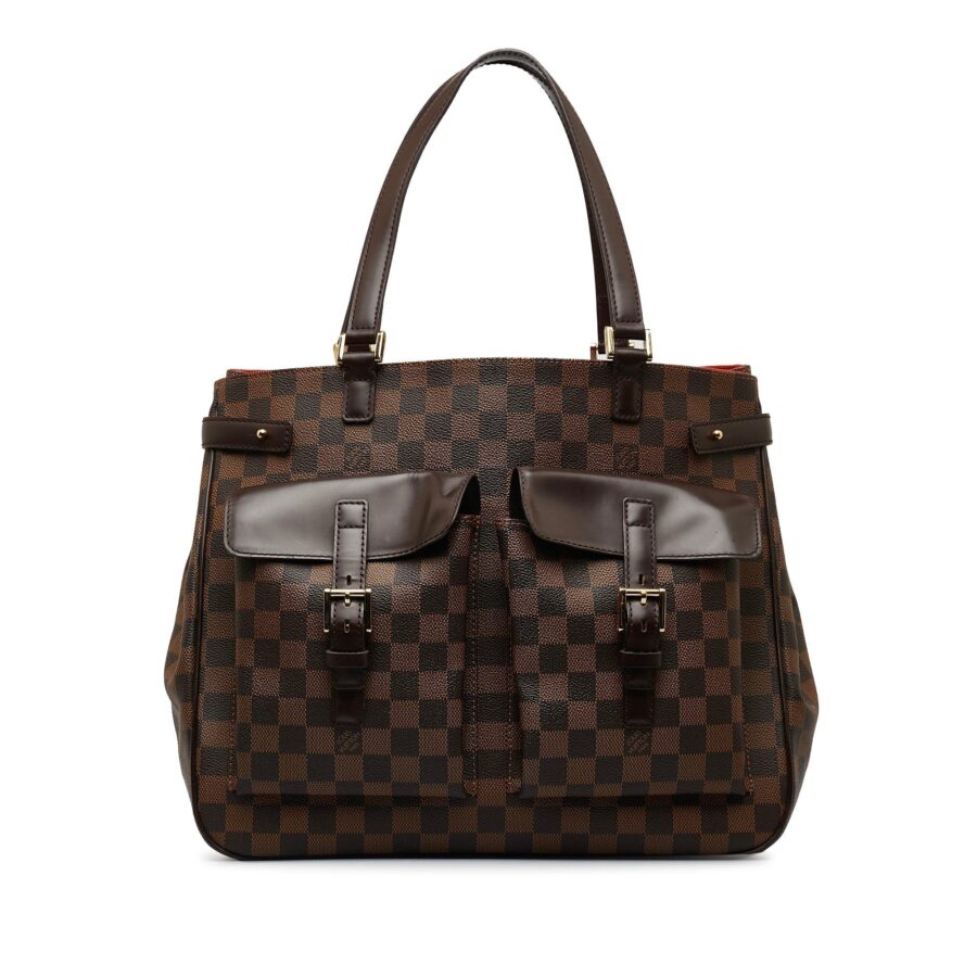 Brown Louis Vuitton Damier Ebene Uzes Tote Bag | Studio Nafay