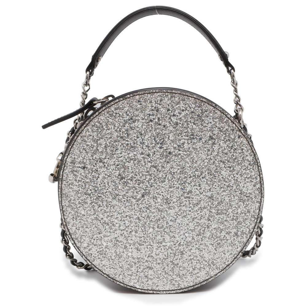 Chanel Leather Silver Shoulder Bag