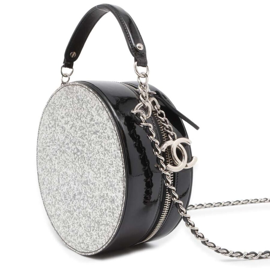 Chanel Leather Silver Shoulder Bag | Studio Nafay
