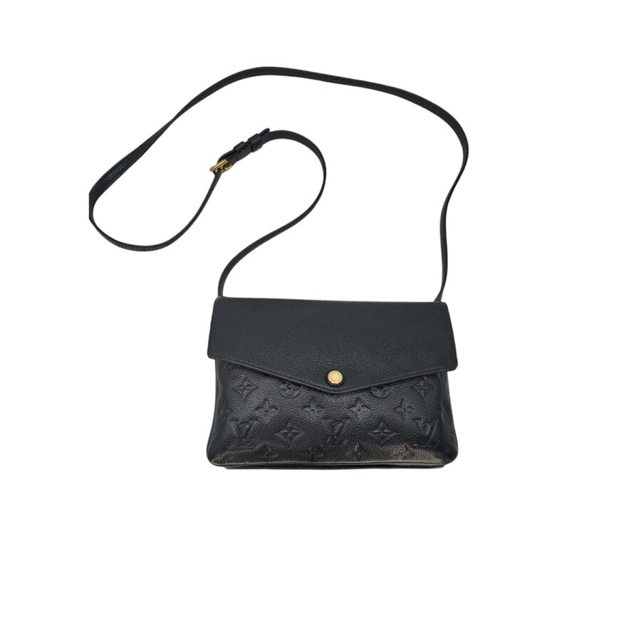 LV Twice Black Monogram Empreinte Crossbody Bag | Studio Nafay
